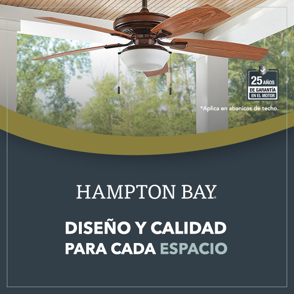 Ventiladores de Techo Hampton Bay Home Depot México
